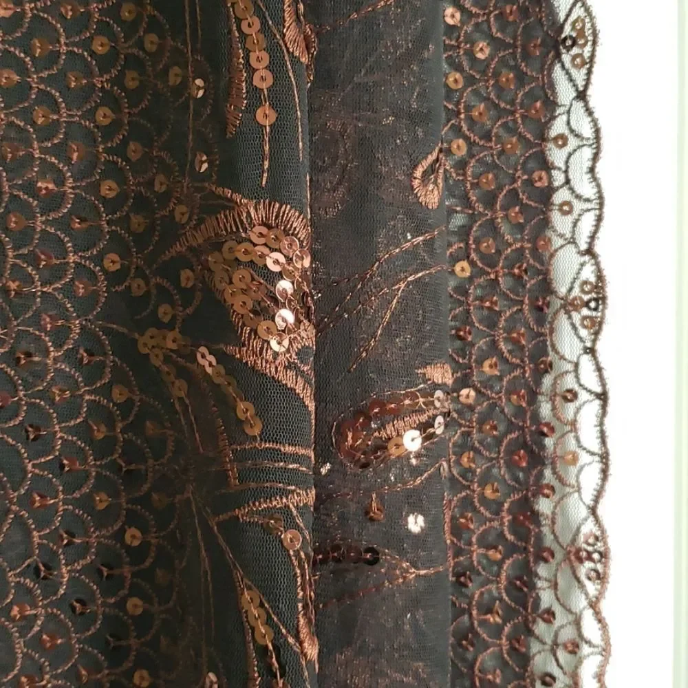 None gorgeous sequined